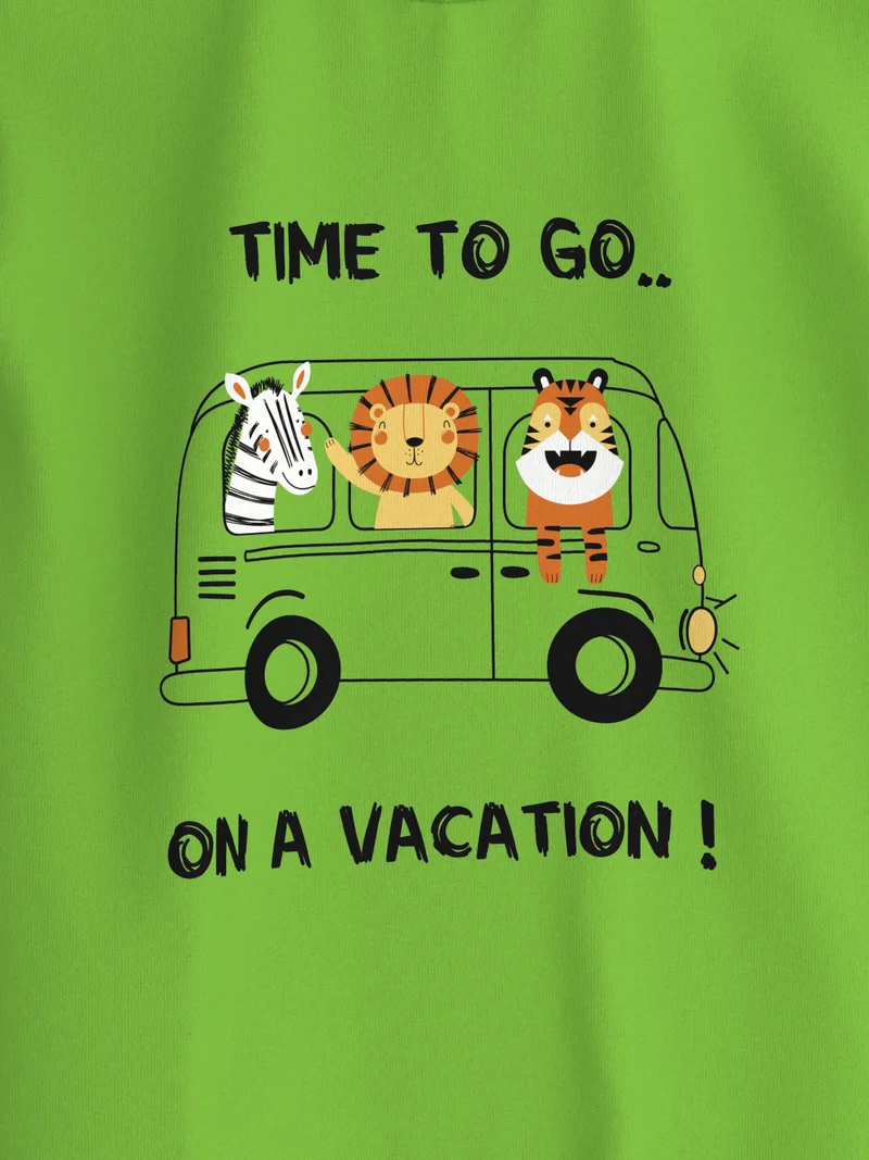 Nautinati White Boys' Cotton All-over Animal Printed T-shirt Pack of 3 for Men | Best Price UAE